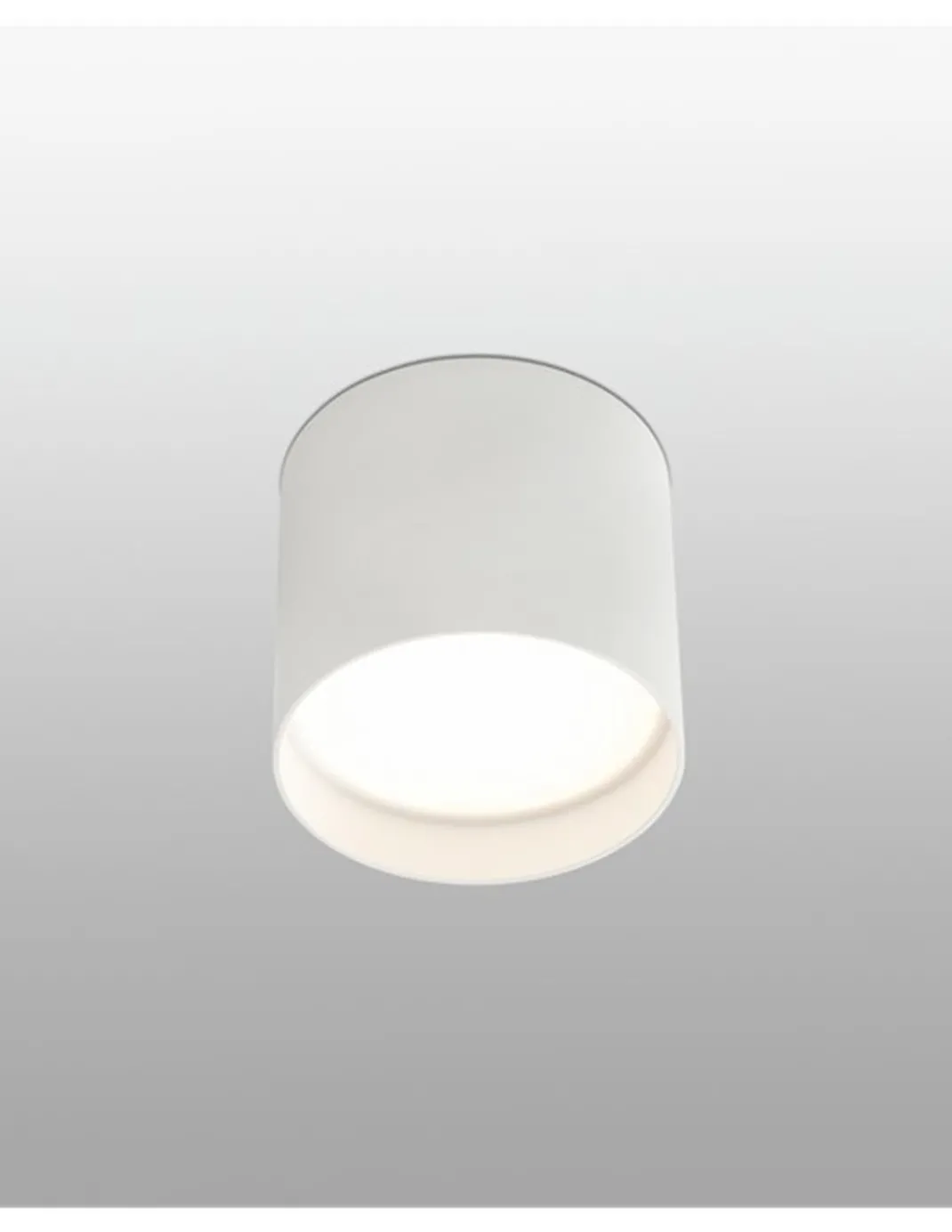 Plafón de techo Natsu - Faro - Foco blanco de superficie