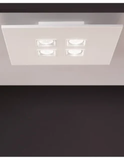 Plafón de techo Polifemo - Milan - Foco de superficie blanco, 5 luces