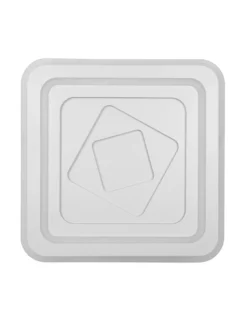 Plafón de techo Rado – AJP – Lámpara minimalista cuadrada LED, acabado blanco