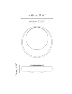 Plafón de techo Ring C45 - B.lux - Plafón aro decorativo de diseño circular