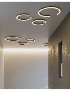 Plafón de techo Roberta - Robin - Plafón LED con diseño moderno de anillo / aro