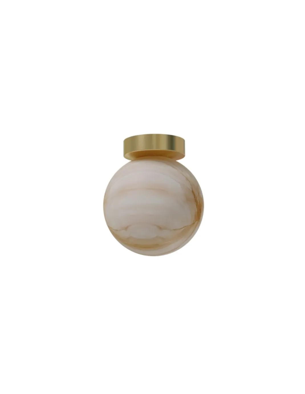 Plafón de techo Royal Simple - Robin - Pantalla esférica de alabastro, Ø 10 cm