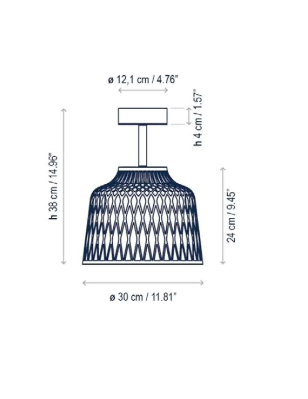 Plafón de techo Soft – Bover – Lámpara de exterior de silicona, Disponible en 3 acabados, Diámetro: 30 cm