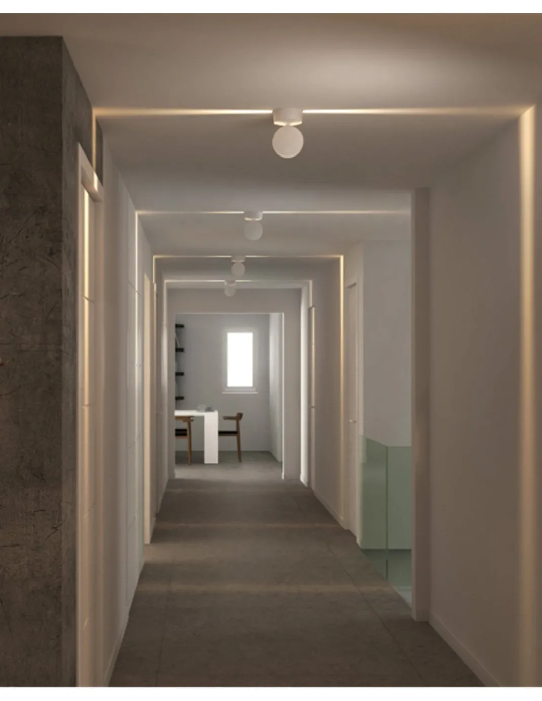 Plafón de Techo Spectra - ACB - Foco LED con difusor de luz, idóneo para pasillos u oficinas