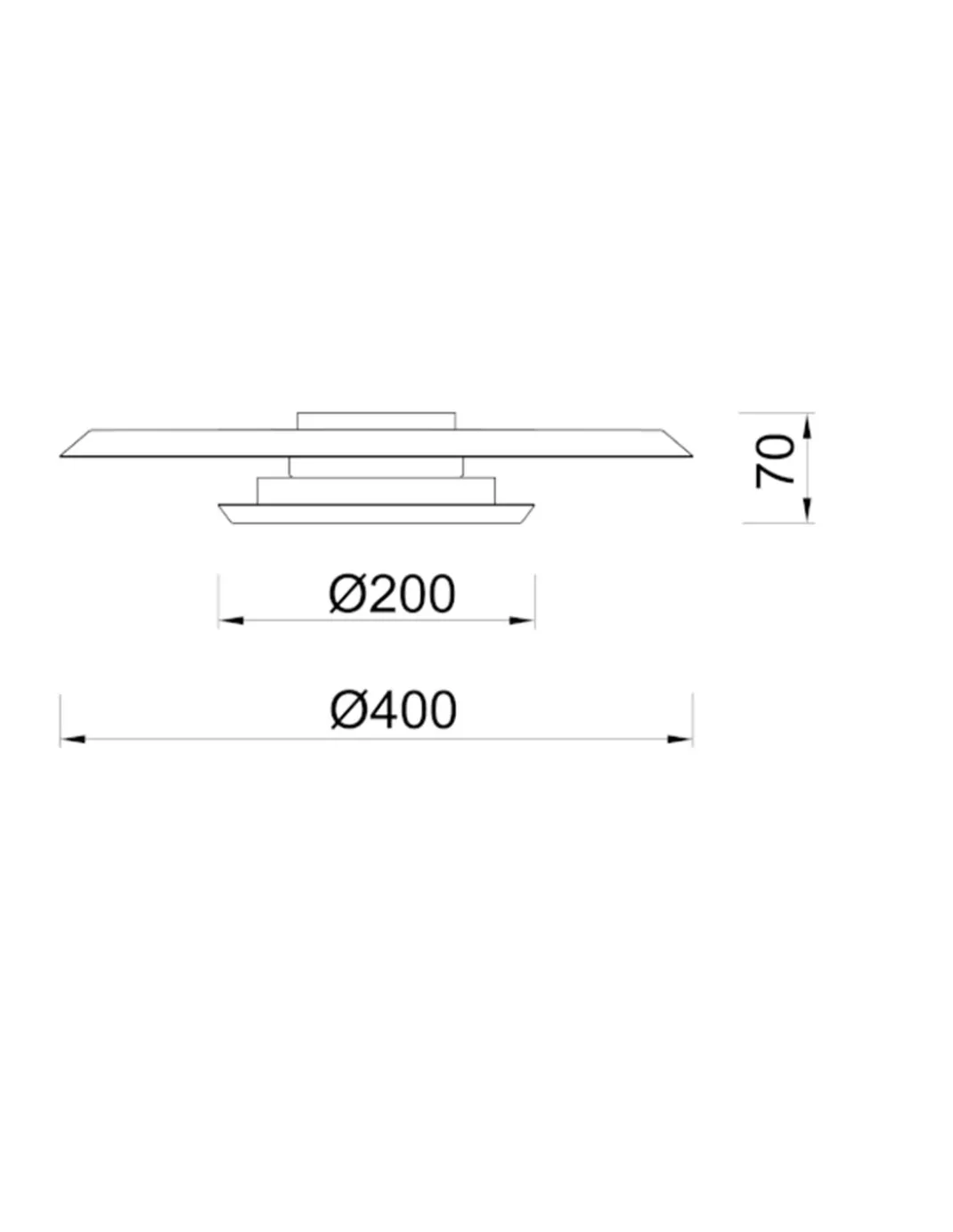 Plafón de techo Tina - Mantra - Lámpara minimalista LED