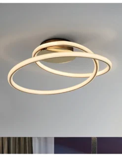 Plafón de techo Tube – Schuller – Diseño minimalista, acabado oro