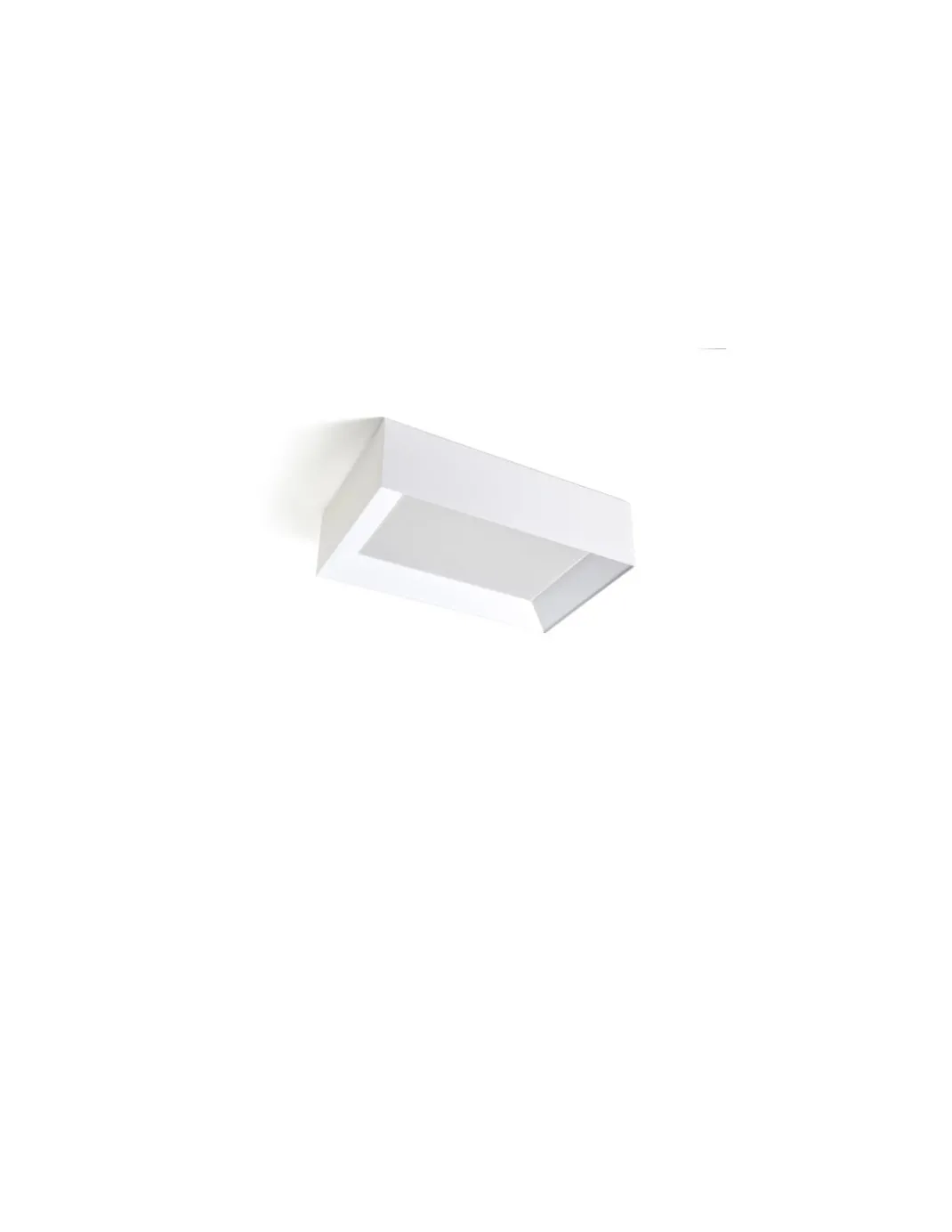 Plafón de techo Volum - Massmi - Diseño rectangular de algodón opaco en blanco o negro