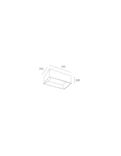 Plafón de techo Volum - Massmi - Lámpara LED rectangular