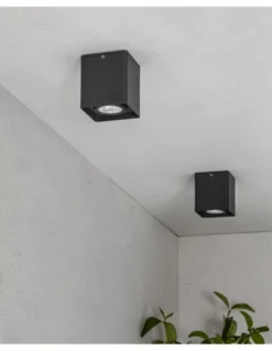 Plafón Tami - Faro - Aplique negro de exterior 12W