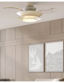 Plafón ventilador con luz Aconcagua - Mantra - Lámpara ventilador decorativo de diseño moderno