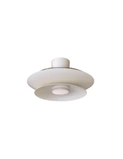 Plafón ventilador con luz Patagonia - Mantra - Blanco con aspas transparentes, luz regulable y motor ultrasilencioso