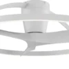 Plafón ventilador Nepal II - Mantra - Ventilador de aro blanco, diseño contemporáneo y ultrasilencioso