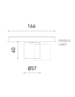 Proyector de carril Flip 48V Short - Arkoslight - Foco orientable LED