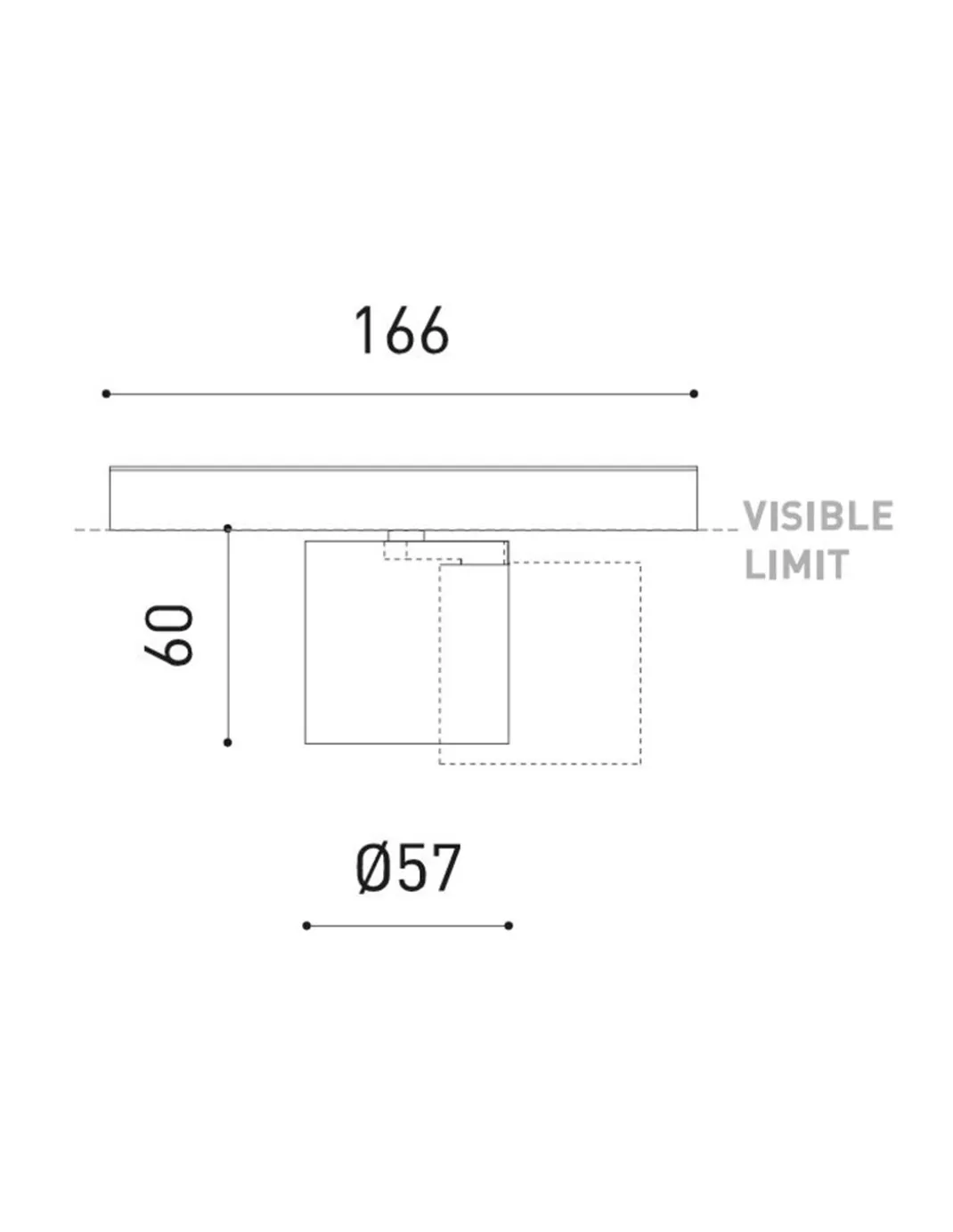 Proyector de carril Flip 48V Short - Arkoslight - Foco orientable LED