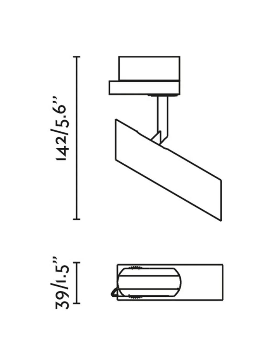 Proyector de carril trifásico Leo - Faro - Foco orientable LED
