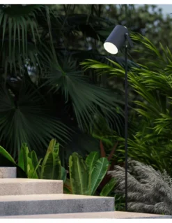 Proyector de exterior Hit - FORLIGHT - Lámpara con estaca negra, IP65