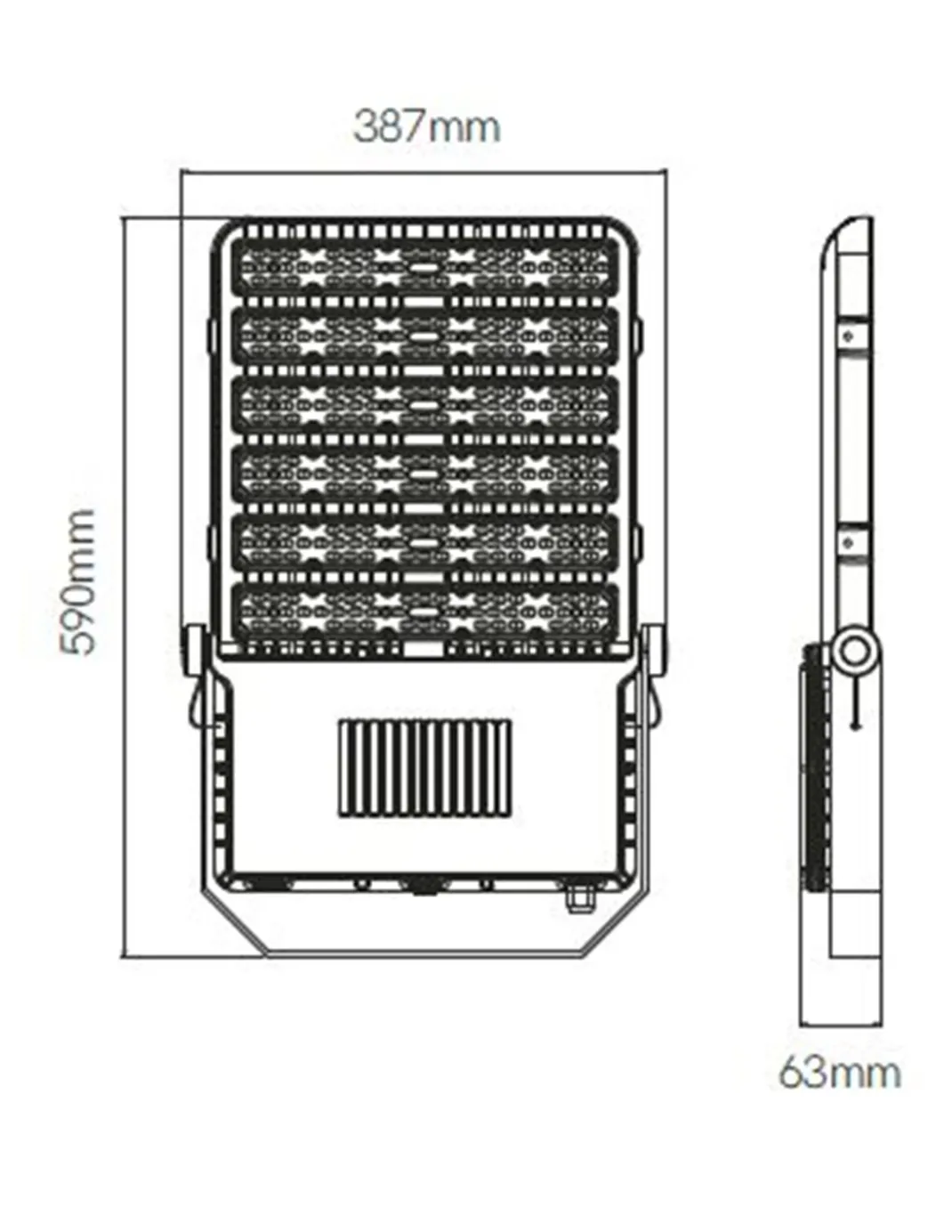 Proyector de exterior Krion - Beneito & Faure - Foco LED exterior de alta potencia, IP65