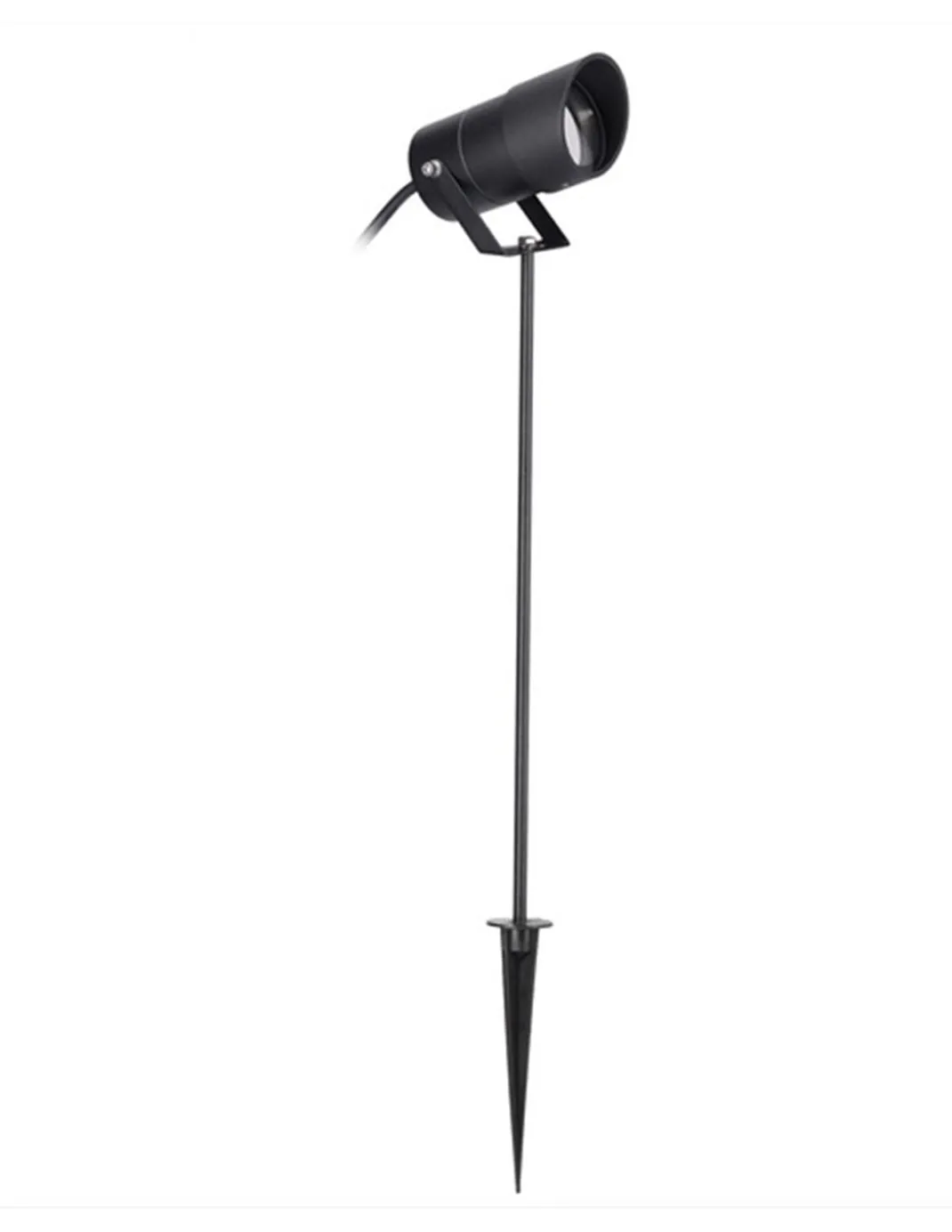 Proyector de exterior Ousia - FORLIGHT - Lámpara con estaca negra, IP65