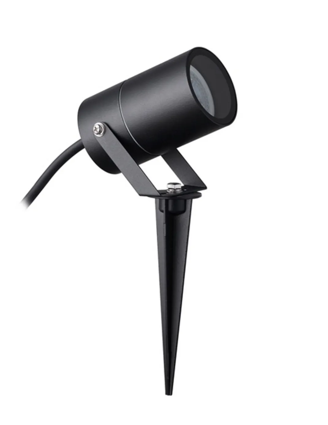 Proyector de exterior Quebec – Mantra – Lámpara estaca negra, GU10