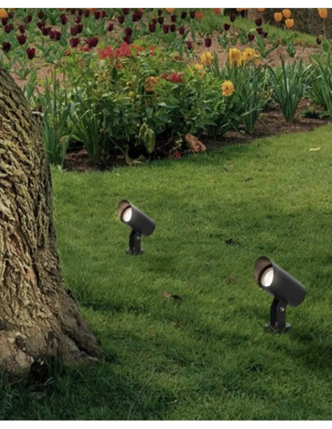 Proyector de exterior Seiren - ACB Lighting - Foco LED de jardín con piqueta