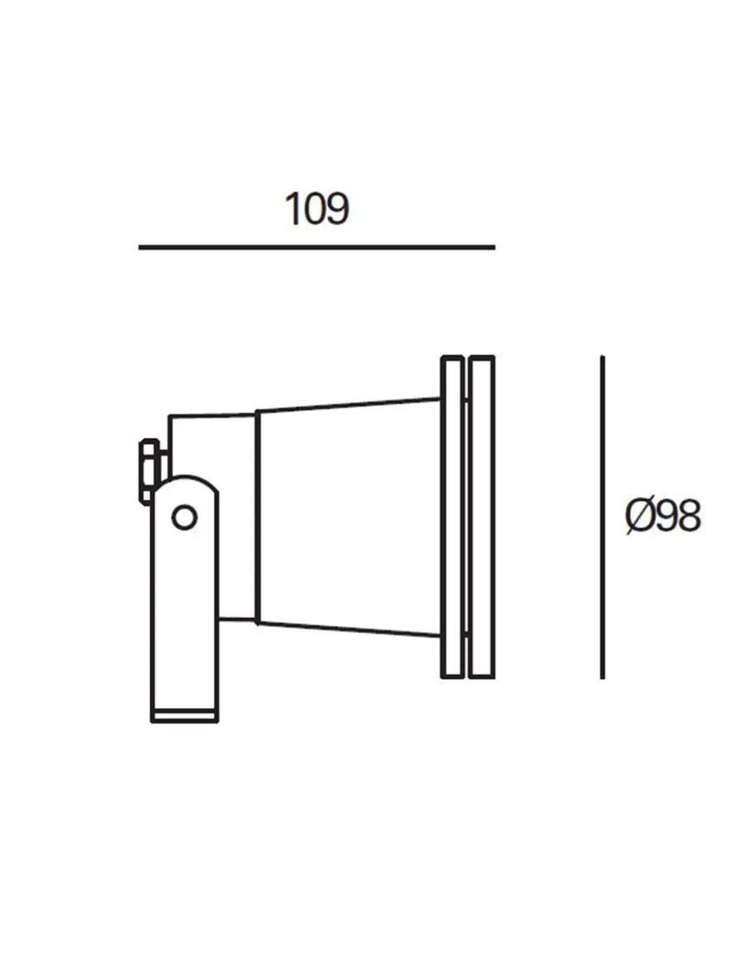 Proyector de suelo y estaca de exterior Post – FORLIGHT – Lámpara de aluminio, GU10 IP65