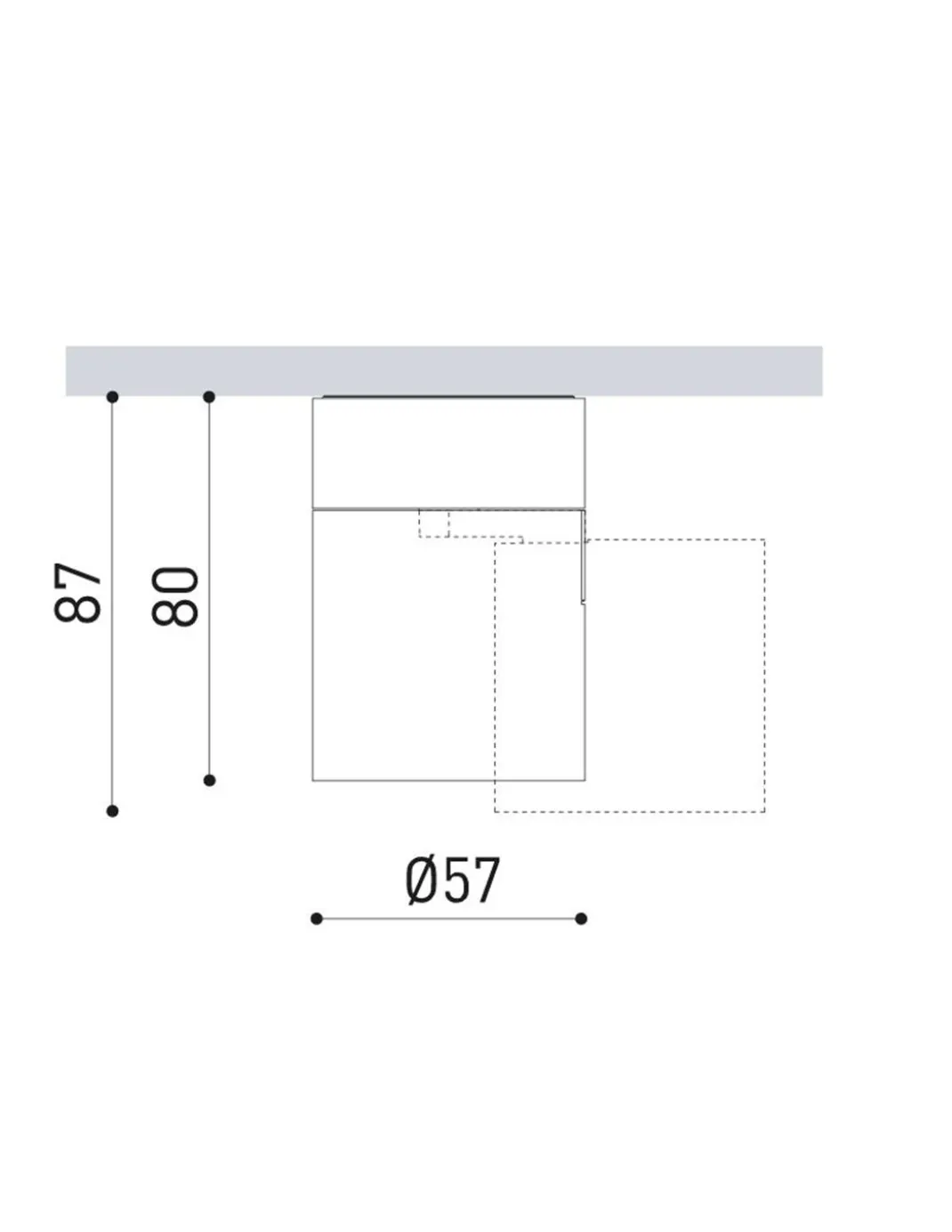 Proyector de techo de superficie Flip – Arkoslight - Foco orientable LED