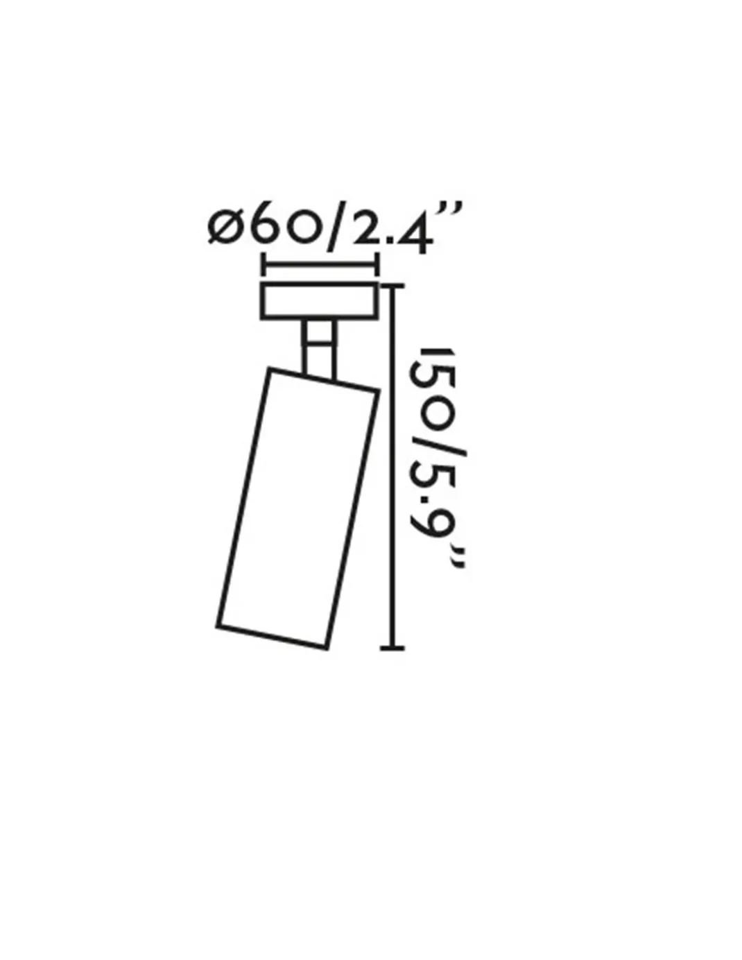 Proyector de techo/pared Stan - Faro - Lámpara orientable en blanco o negro