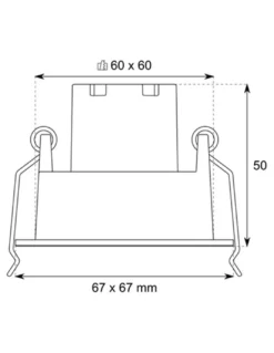 Proyector empotrable Hera S1 - Conalux - Lámpara basculante negra