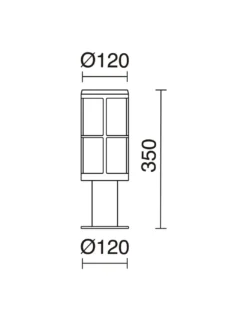 Sobremuro de exterior Lug - Novolux Lighting - Diseño industrial en blanco o antracita