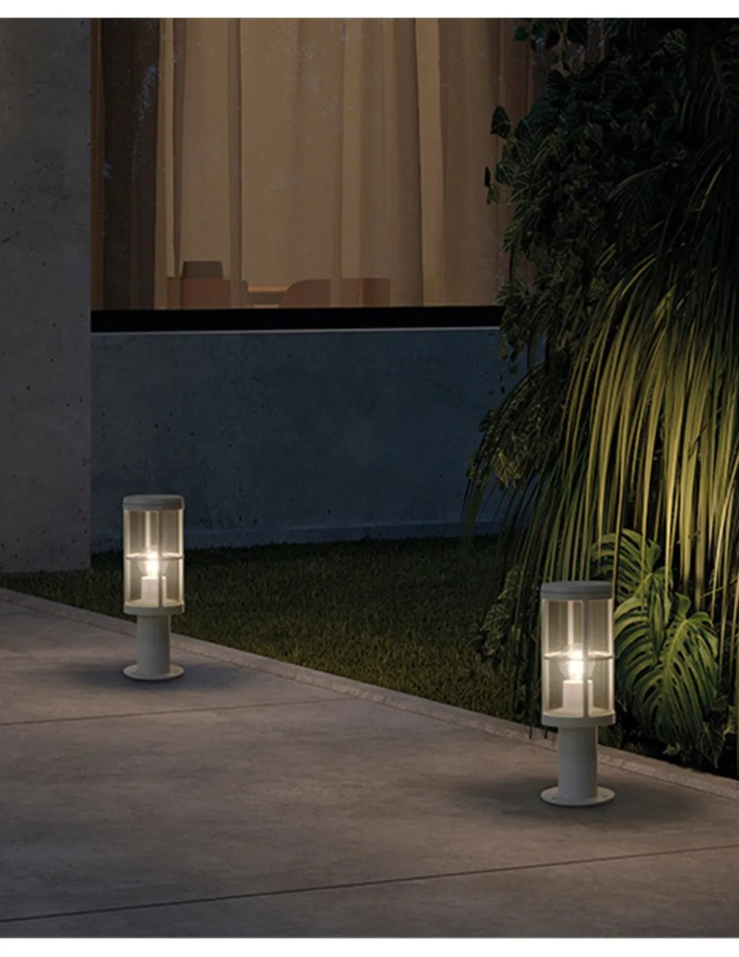 Sobremuro de exterior Lug - Novolux Lighting - Diseño industrial en blanco o antracita