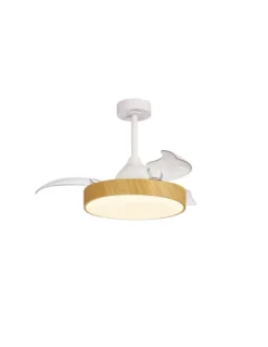 Ventilador con luz Alaska Mini - Mantra - Luz regulable, mando incluido, 8 v