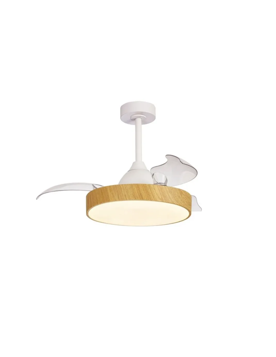 Ventilador con luz Alaska Mini - Mantra - Luz regulable, mando incluido, 8 v