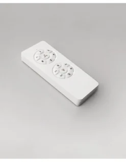 Ventilador con luz Siroco – Schuller – Palas de madera blanca, motor DC, 6 velocidades