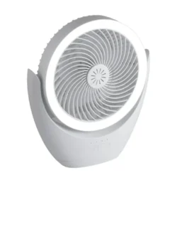 Ventilador de sobremesa Travel - AJP - Mini Ventilador portátil con luz regulable, batería y conexión USB