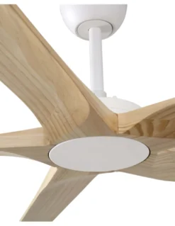 Ventilador de techo Bigwood 20 XL - Faro - Palas de madera FSC de pino, motor DC