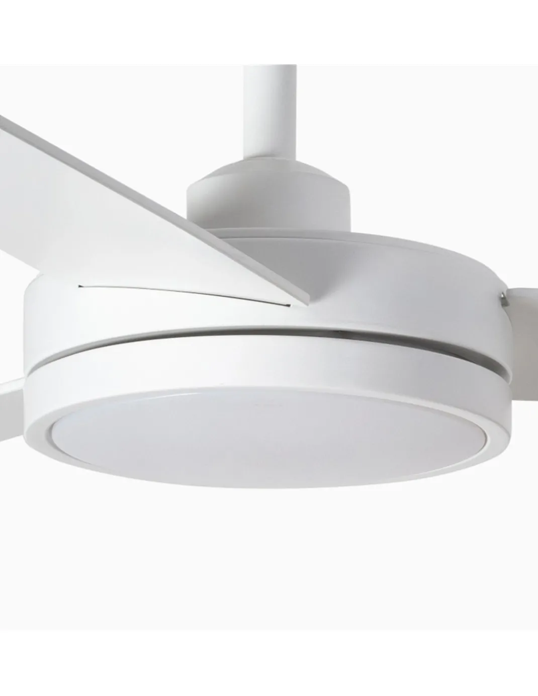 Ventilador de techo con luz Barth - Faro - Ventilador blanco, ultrasilencioso