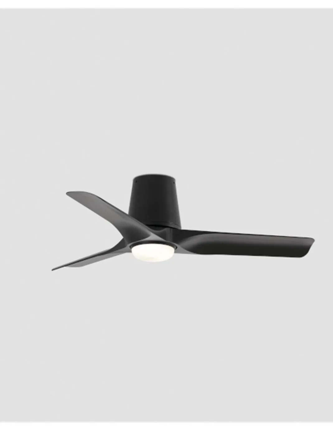 Ventilador de techo con luz Hey Tub LED S - Faro - Madera oscura, motor DC