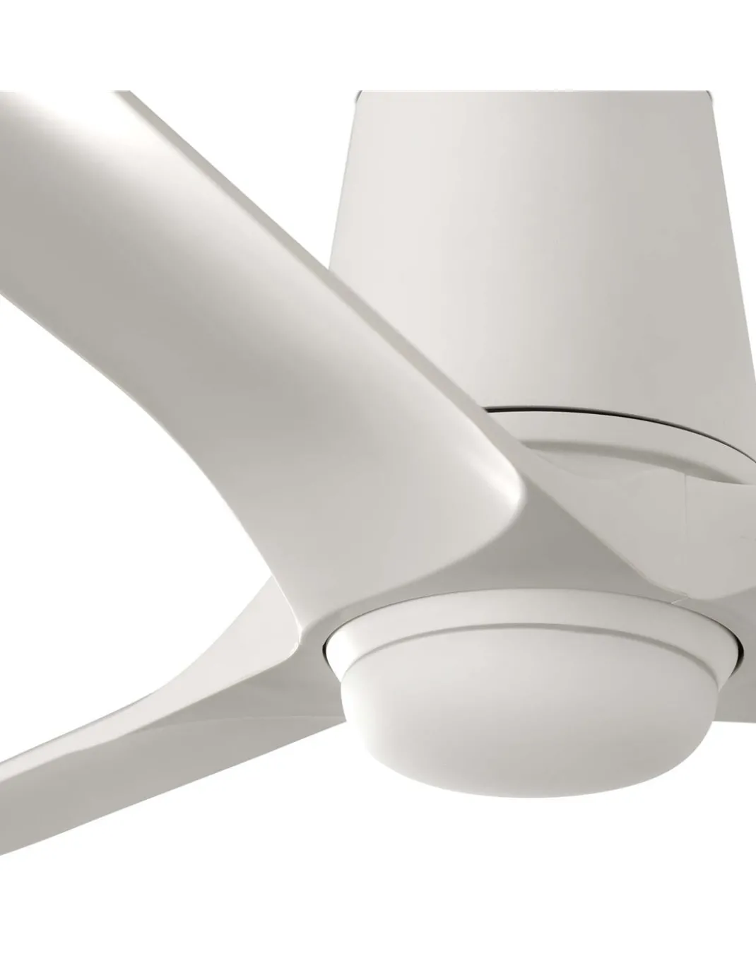 Ventilador de techo con luz Hey Tub LED S - Faro - Diseño blanco, motor DC