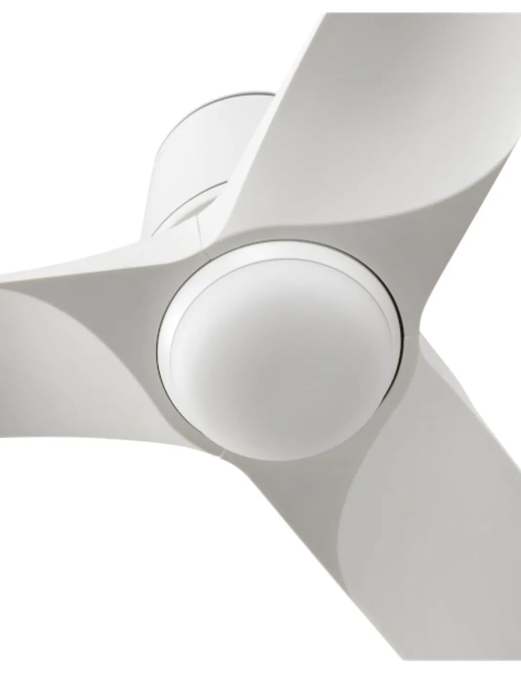 Ventilador de techo con luz Hey Tub LED S - Faro - Diseño blanco, motor DC