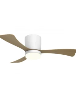 Ventilador de techo con luz Kent - AJP - Ventilador LED silencioso de madera