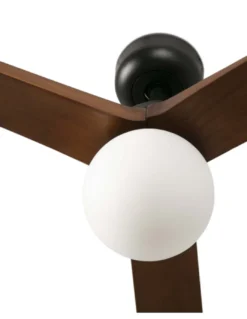 Ventilador de techo con luz Klim Smart L - Faro - Ventilador DC, palas nogar oscuro