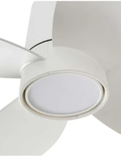Ventilador de techo con luz Klover - Faro - Ventilador blanco LED