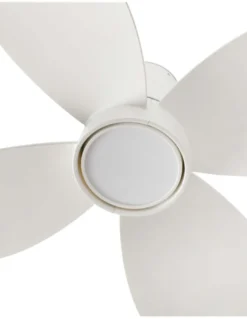 Ventilador de techo con luz Klover - Faro - Ventilador blanco LED