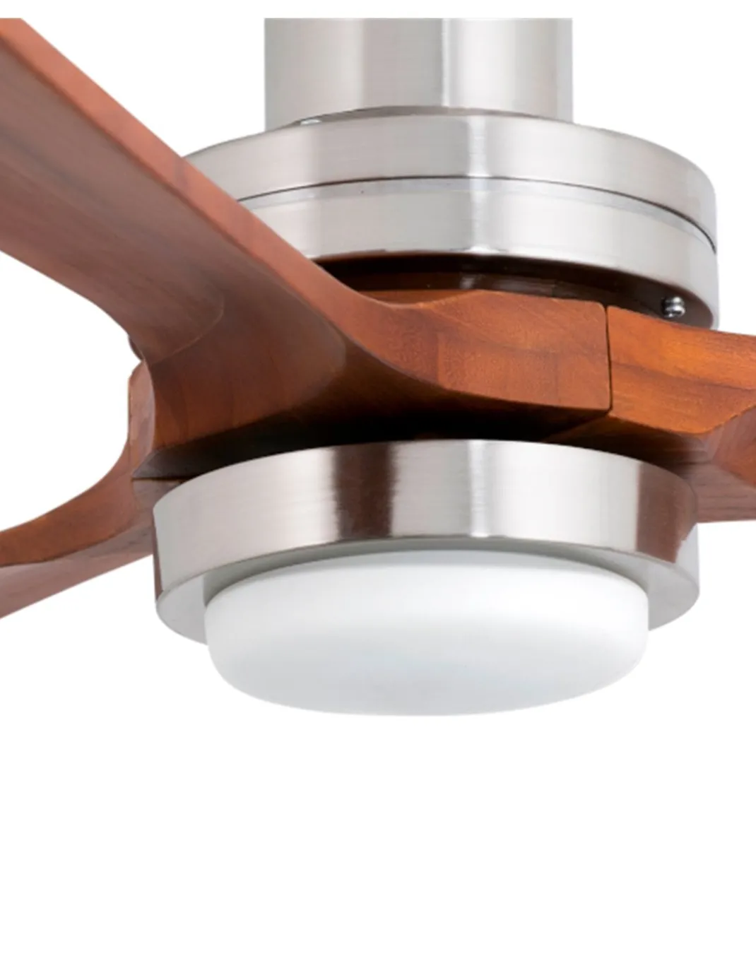 Ventilador de techo con luz Lantau L - Faro - Ventilador DC de nogal