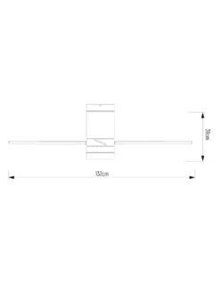 Ventilador de techo con luz LED Navia - ALG - Aspas reversibles negro/madera