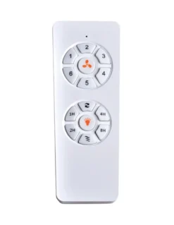 Ventilador de techo con luz LED Támesis - ALG - Blanco con aspas de madera y mando a distancia