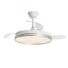 Ventilador de techo con luz Mini Togo - AJP – Ventilador con aspas retráctiles, motor DC con 6 velocidades