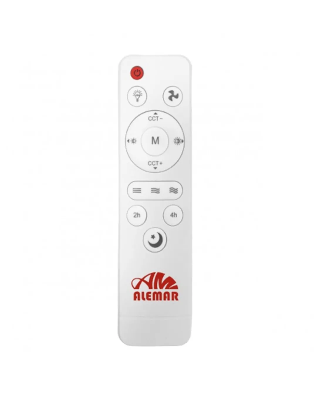 Ventilador de techo con luz Nano - AJP - Ventilador blanco LED, motor DC, 3 velocidades