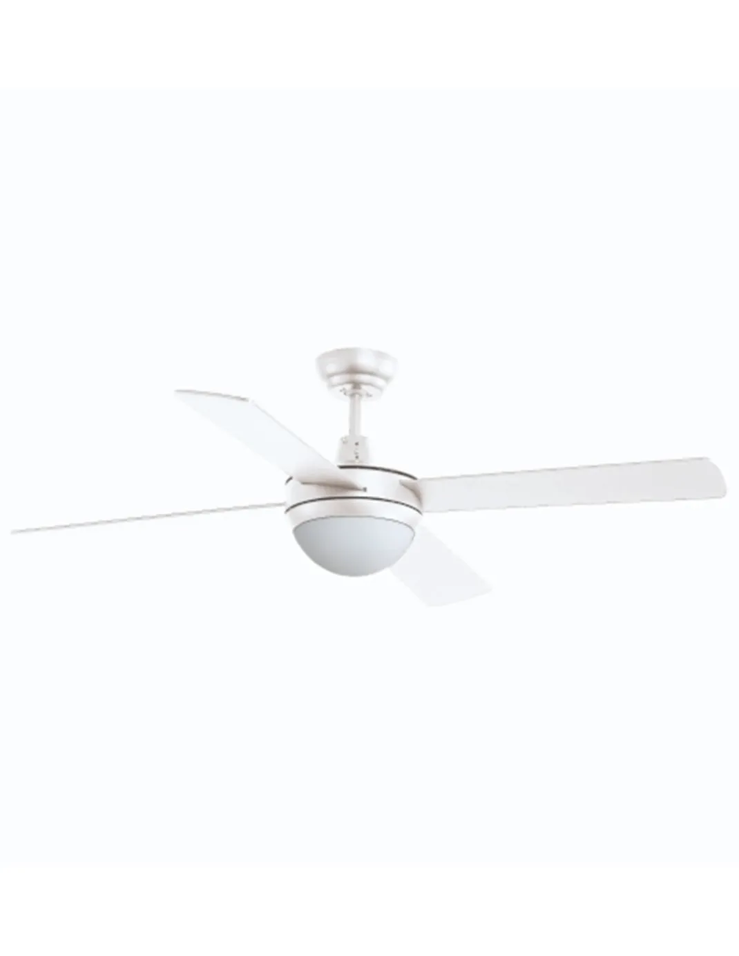 Ventilador de techo con luz Nick - Exo - Novolux Lighting - Ventilador moderno blanco, 3 velocidades
