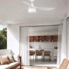 Ventilador de techo con luz Outwood L - Faro - Ventilador Smart (Tuya), blanco, apto para exterior